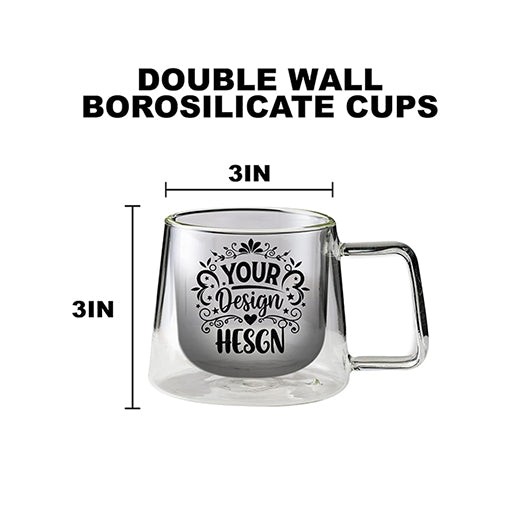 8.5 oz Double Walled Glass Coffee Drink