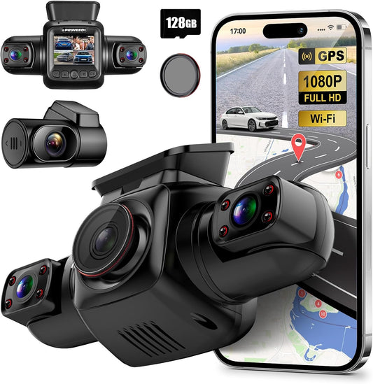 360 Degree View 4 Channel Dash Cam