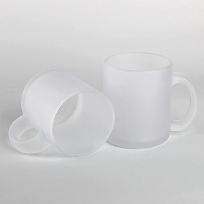 11oz Frosted Glass Mug,