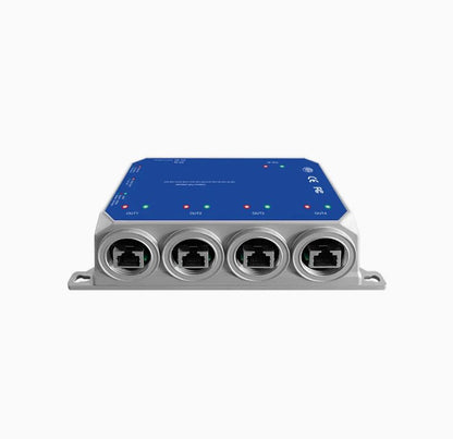 4-Port Gigabit Poe Extender Outdoor, 90W Power Budget, 30W Out per Port, IP67