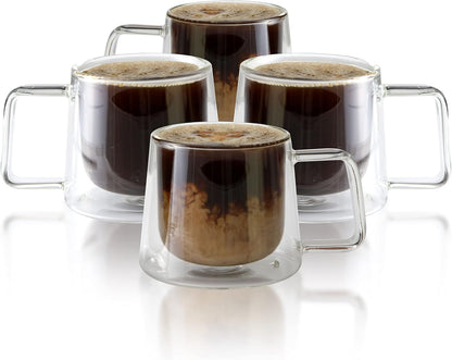 8.5 oz Double Walled Glass Coffee Drink