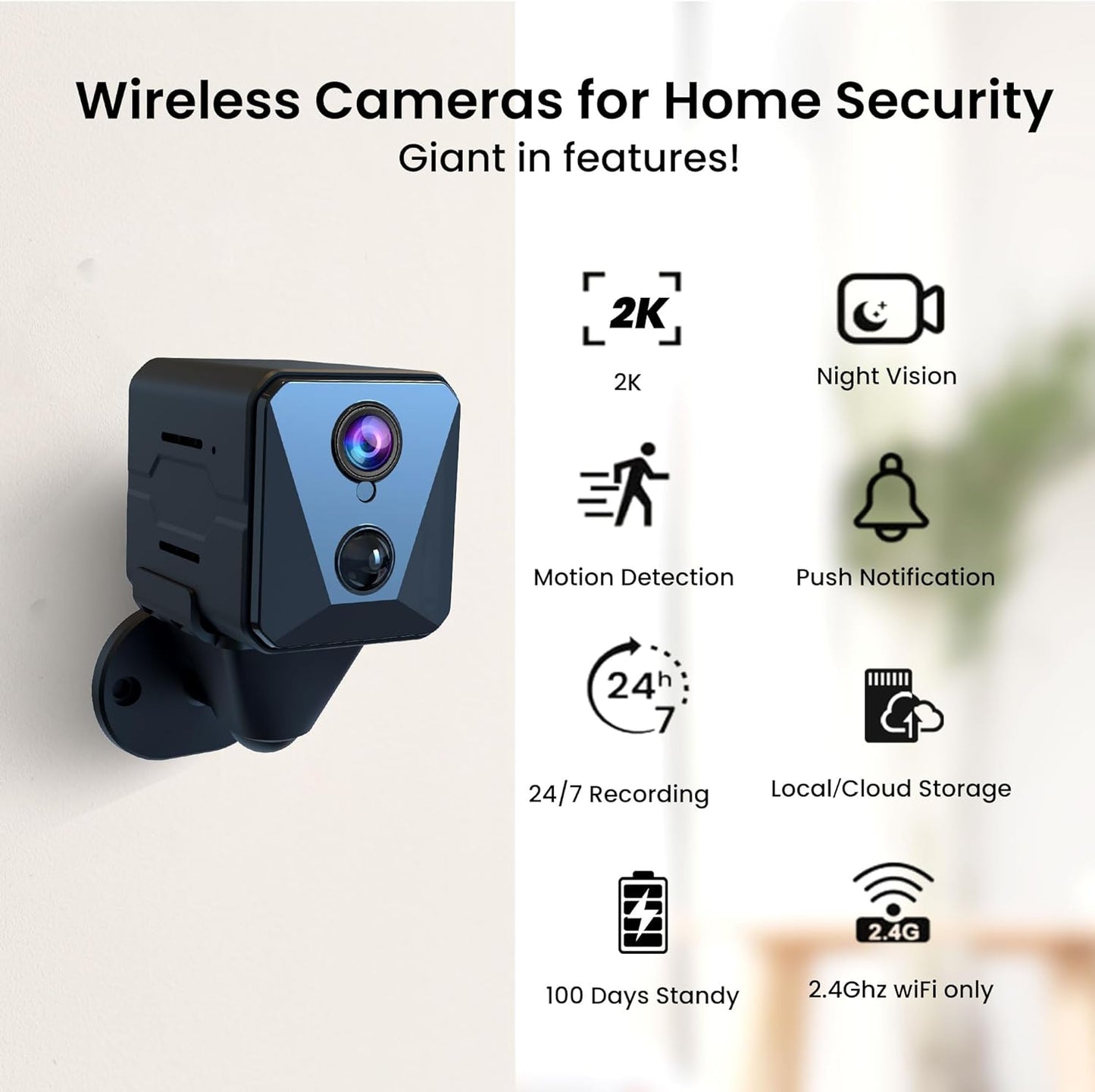 2K WiFi Indoor Camera,