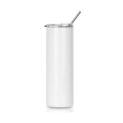20 oz white  tumbler