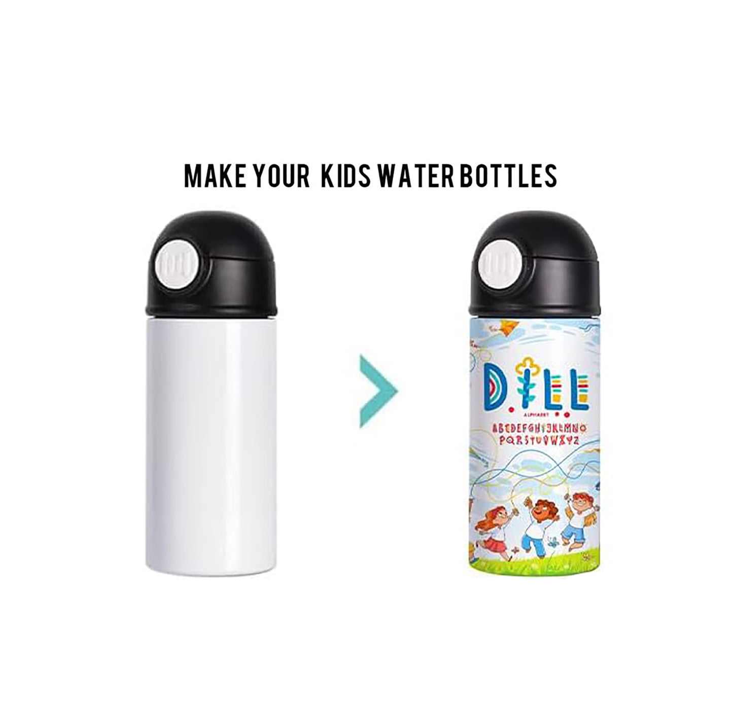 12 OZ Kids Water Bottles