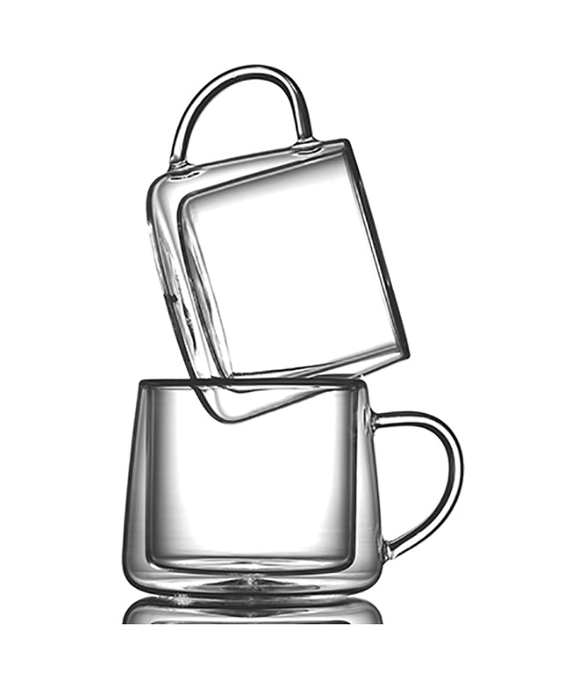 8.5 oz Double Walled Glass Coffee Drink