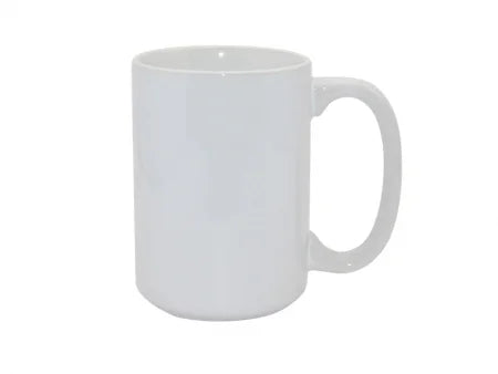 Custom White Ceramic Mug – 15 oz