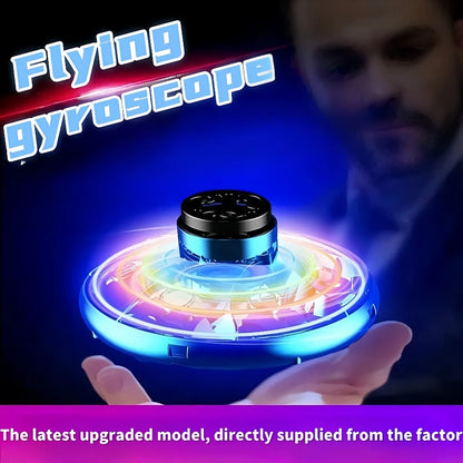 Magic Flying Helicopter Fingertip Upgrade Flying Gyro Flying Hover Fan Your Drone Aircraft Toy LED Type Toy Children's Gift