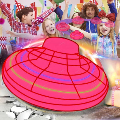 Magic Flying Helicopter Fingertip Upgrade Flying Gyro Flying Hover Fan Your Drone Aircraft Toy LED Type Toy Children's Gift