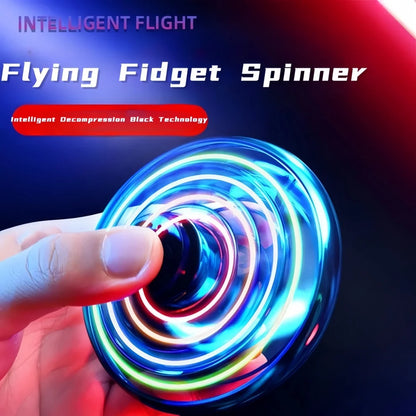 Magic Flying Helicopter Fingertip Upgrade Flying Gyro Flying Hover Fan Your Drone Aircraft Toy LED Type Toy Children's Gift