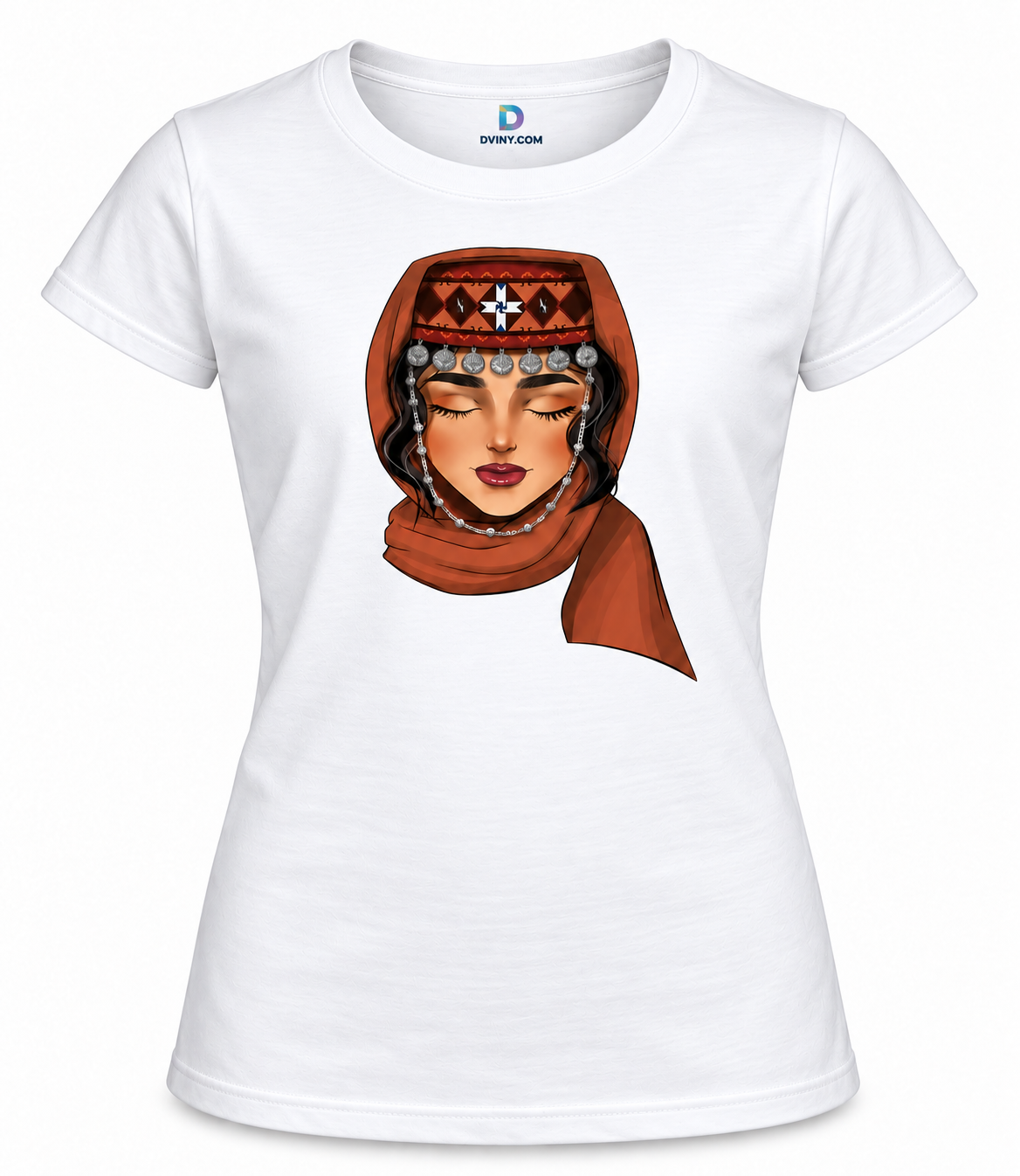 Armenian Taraz Girl feminine-cut T-shirt in white