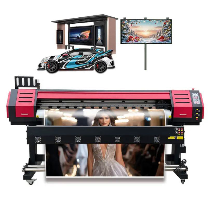 Large-Format Printing equipment shown on Dviny's services page