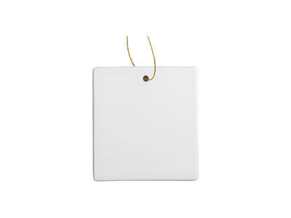 Blank ceramic ornament