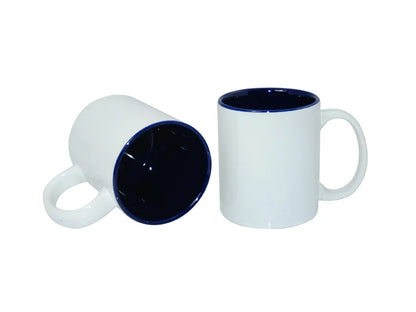11 oz two-tone mug — Blue