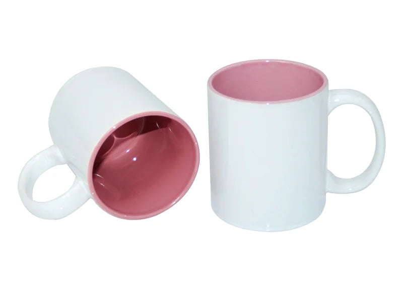 11 oz two-tone mug — Pink