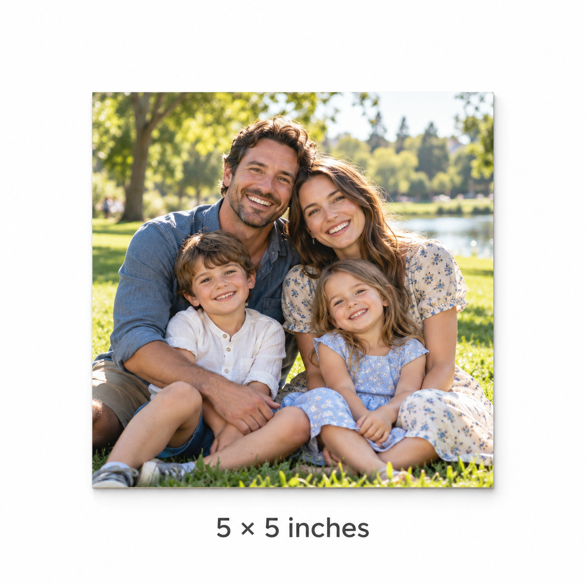 Photo print size preview — 5x5 inches