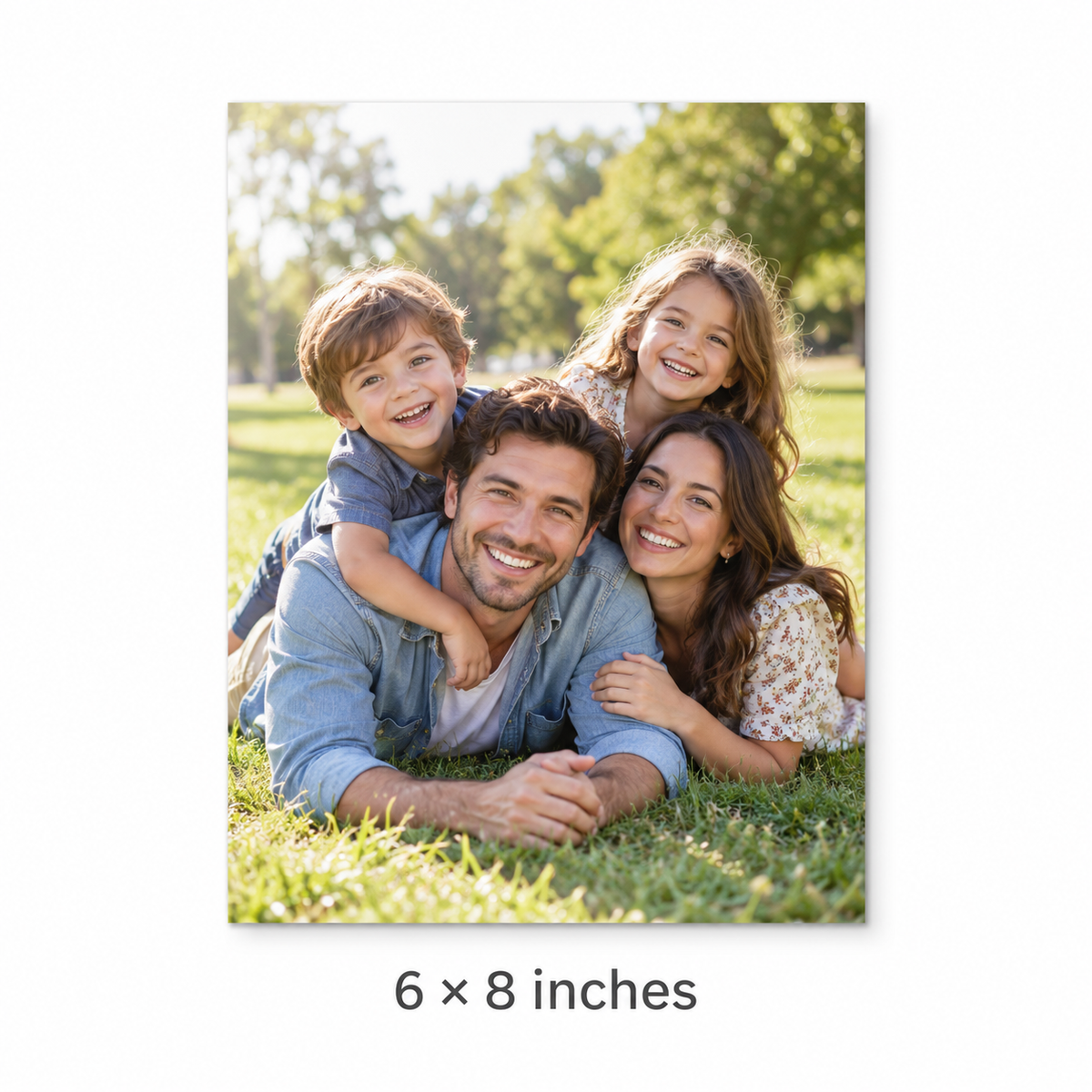 Photo print size preview — 6 × 8 inches