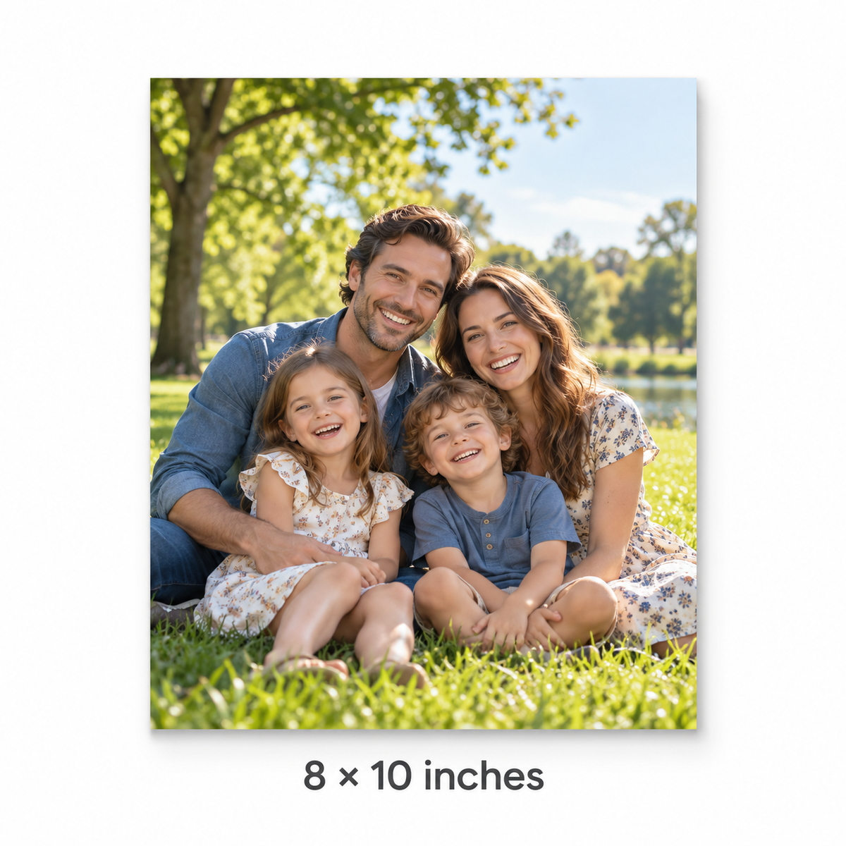 Photo print size preview — 8x10 inches