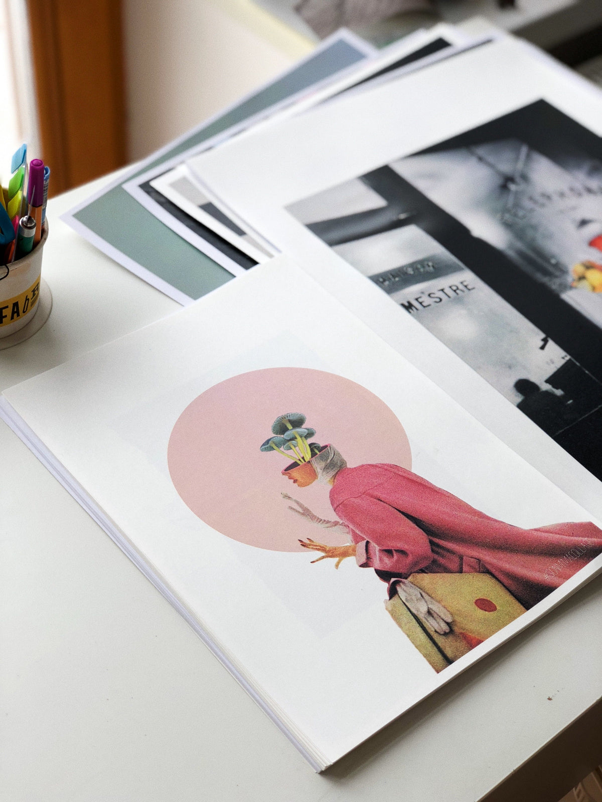 Colorful printed artwork sample — photo by Sonya Kovalski