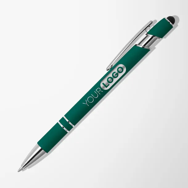 Green soft-touch stylus pen
